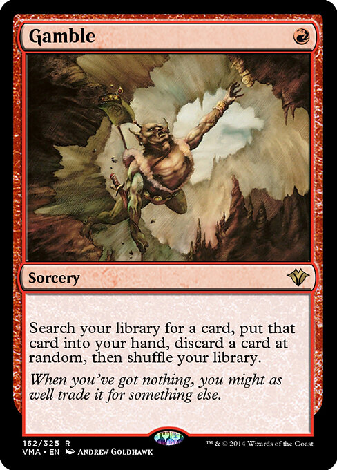 Gamble — Vintage Masters #162, art by Andrew Goldhawk