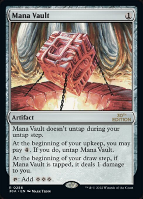 Mana Vault — 30th Anniversary Edition #256, art by Mark Tedin