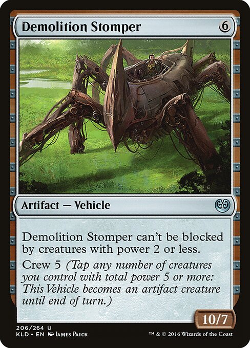 Demolition Stomper — Kaladesh #206, art by James Paick