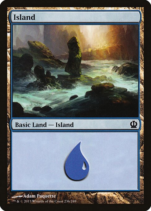 Island — Theros #236, art by Adam Paquette