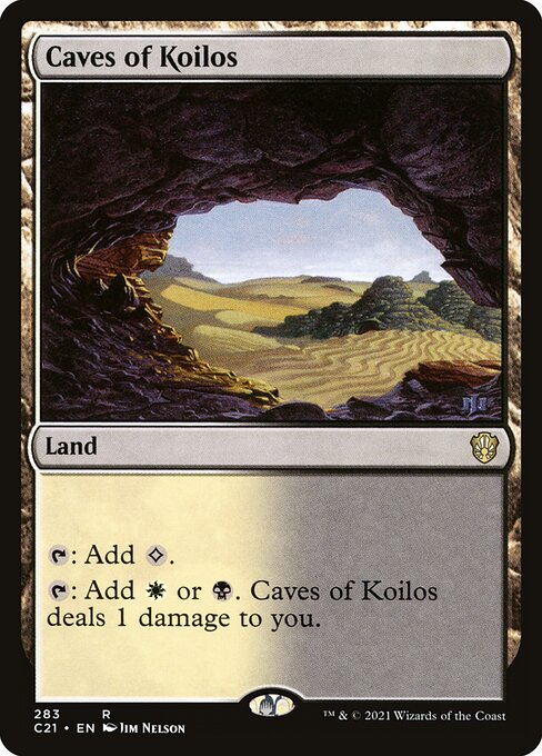 Caves of Koilos — Commander 2021 #283, art by Jim Nelson