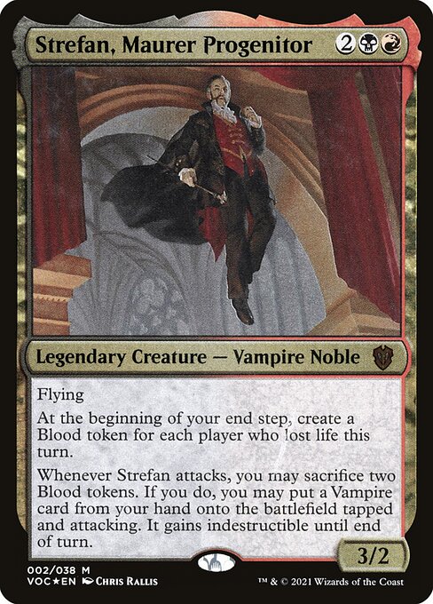 Strefan, Maurer Progenitor — Crimson Vow Commander Display Commanders #2, art by Chris Rallis