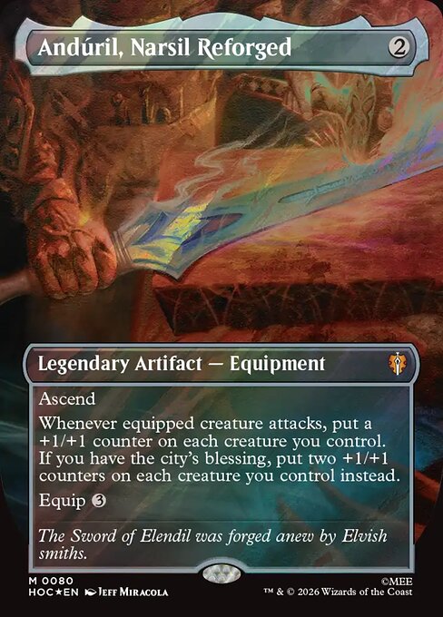 Andúril, Narsil Reforged — The Hobbit Eternal #80, art by Jeff Miracola