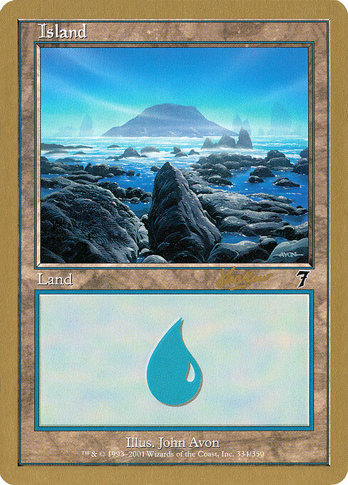 Island — World Championship Decks 2002 #shh334, art by John Avon