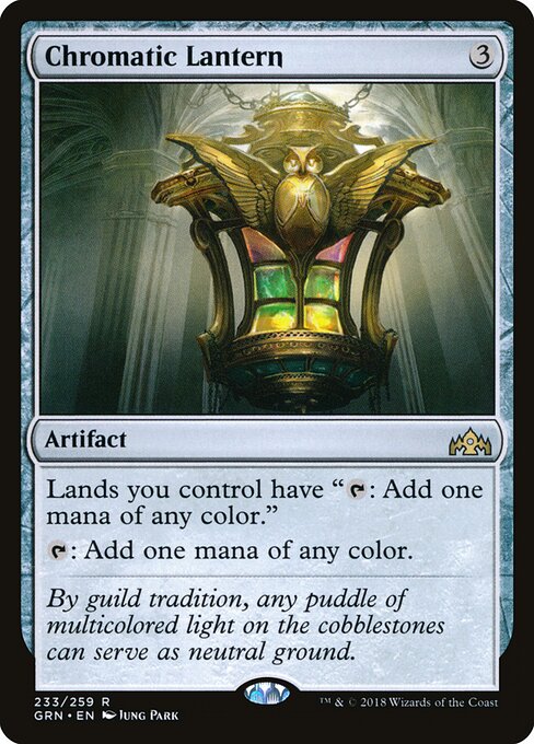 Chromatic Lantern — Guilds of Ravnica #233, art by Jung Park