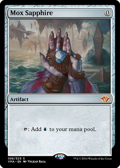 Mox Sapphire — Vintage Masters #9, art by Volkan Baǵa