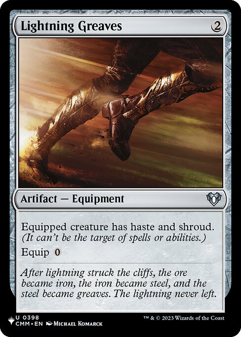 Lightning Greaves — The List #CMM-398, art by Michael Komarck