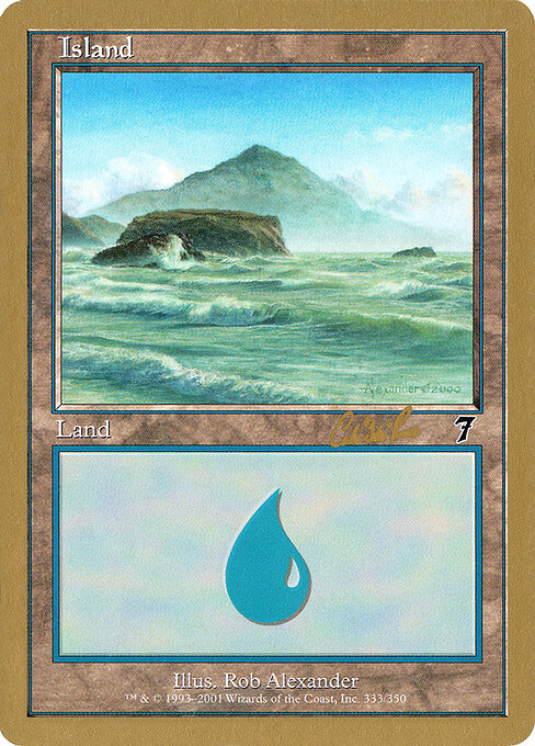 Island — World Championship Decks 2002 #cr333, art by Rob Alexander