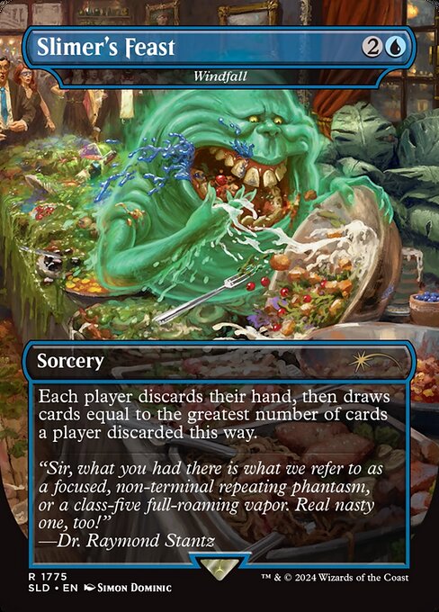 Windfall — Slimer's Feast — Secret Lair Drop #1775, art by Simon Dominic