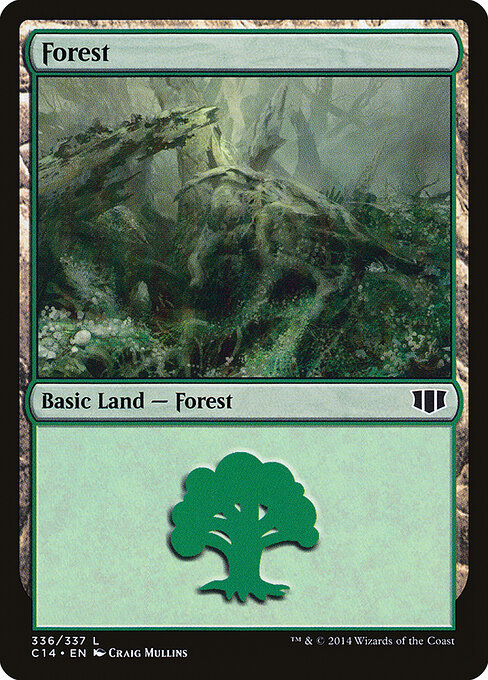 Forest — Commander 2014 #336, art by Craig Mullins