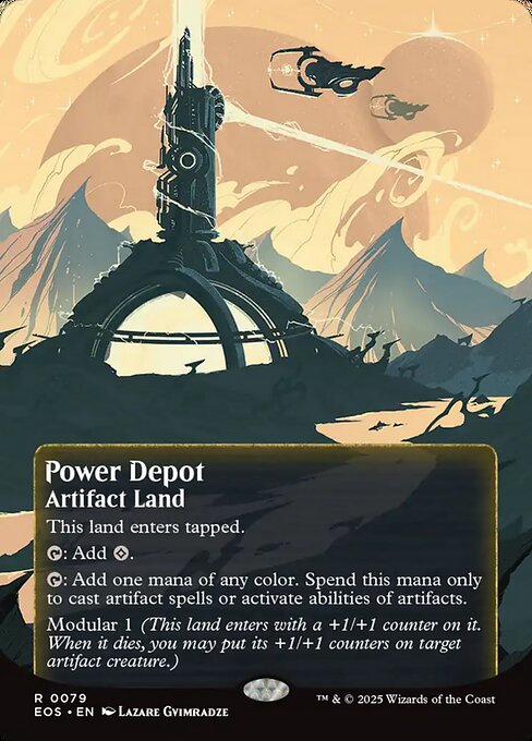 Power Depot — Edge of Eternities: Stellar Sights #79, art by Lazare Gvimradze