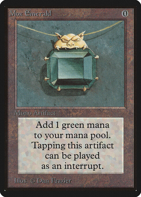 Mox Emerald — Limited Edition Beta #262, art by Dan Frazier