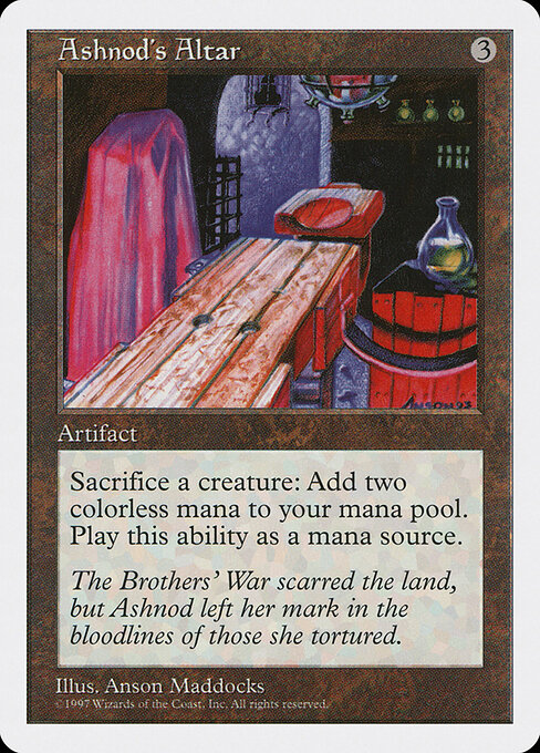 Ashnod's Altar — Fifth Edition #349, art by Anson Maddocks