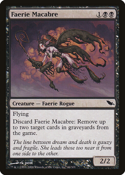 Faerie Macabre — Shadowmoor #66, art by rk post