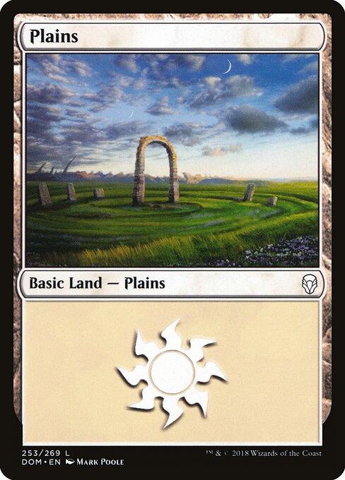 Plains — Dominaria #253, art by Mark Poole