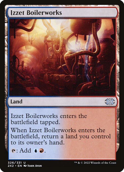 Izzet Boilerworks — Double Masters 2022 #326, art by John Avon