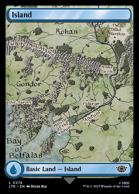Island — The Lord of the Rings: Tales of Middle-earth #274, art by Deven Rue