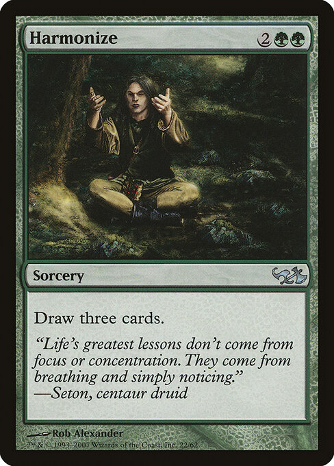 Harmonize — Duel Decks: Elves vs. Goblins #22, art by Rob Alexander