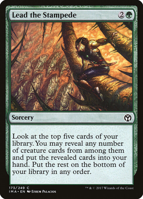 Lead the Stampede — Iconic Masters #173, art by Efrem Palacios