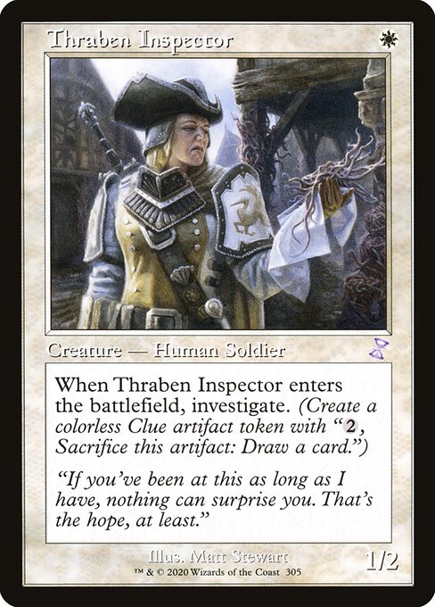 Thraben Inspector — Time Spiral Remastered #305, art by Matt Stewart