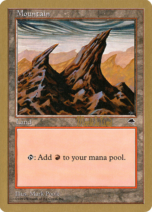 Mountain — World Championship Decks 1999 #mlp344, art by Mark Poole