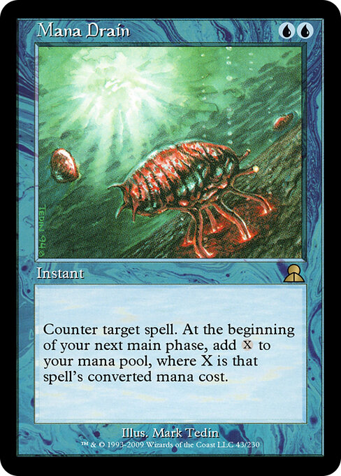 Mana Drain — Masters Edition III #43, art by Mark Tedin