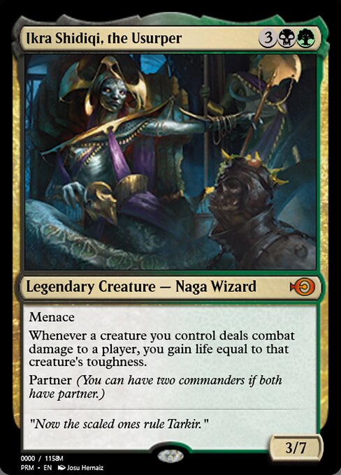 Ikra Shidiqi, the Usurper — Magic Online Promos #86158, art by Josu Hernaiz