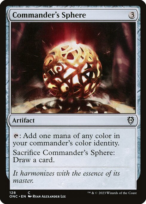 Commander's Sphere — Phyrexia: All Will Be One Commander #128, art by Ryan Alexander Lee