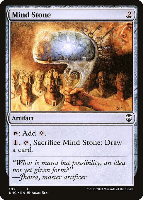 Mind Stone — Kaldheim Commander #102, art by Adam Rex