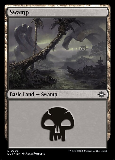 Swamp — The Lost Caverns of Ixalan #398, art by Adam Paquette