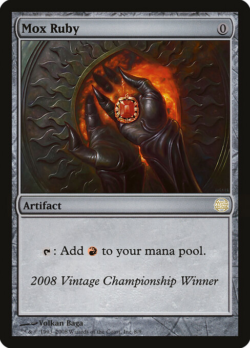 Mox Ruby — Vintage Championship #2008, art by Volkan Baǵa