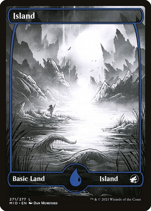 Island — Innistrad: Midnight Hunt #271, art by Dan Mumford