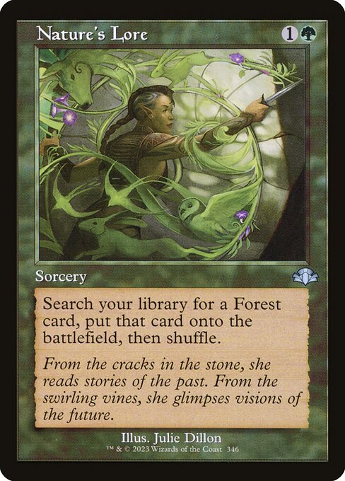 Nature's Lore — Dominaria Remastered #346, art by Julie Dillon