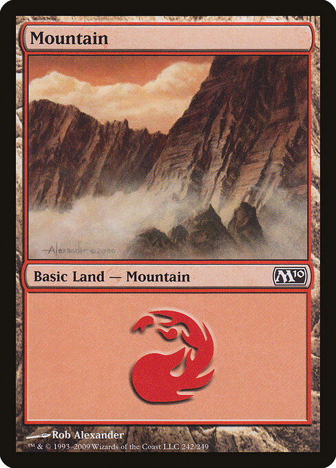Mountain — Magic 2010 #242, art by Rob Alexander