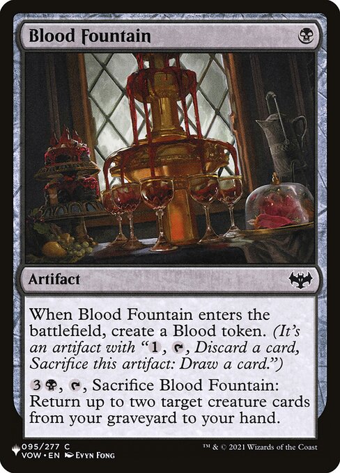 Blood Fountain — The List #VOW-95, art by Evyn Fong