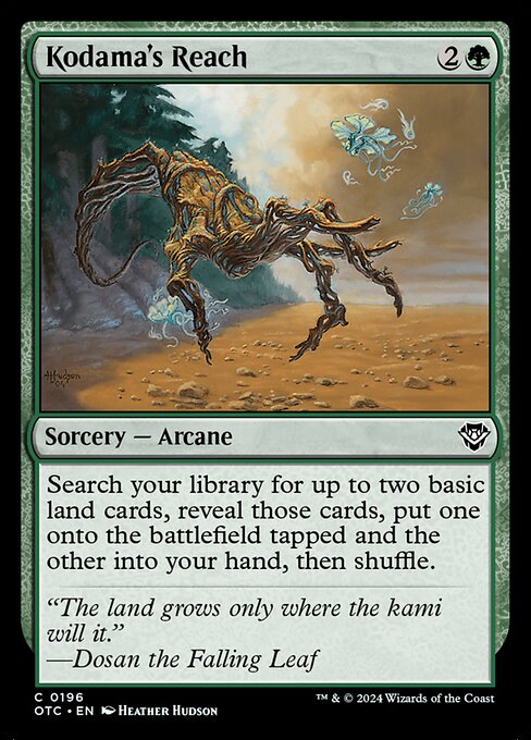 Kodama's Reach — Outlaws of Thunder Junction Commander #196, art by Heather Hudson
