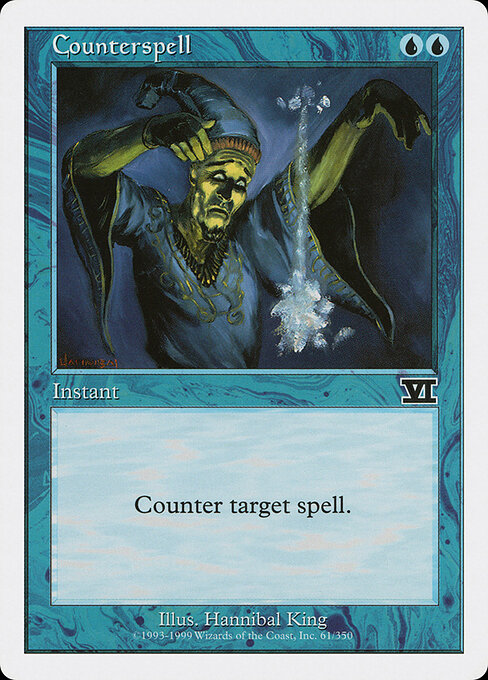 Counterspell — Classic Sixth Edition #61, art by Hannibal King