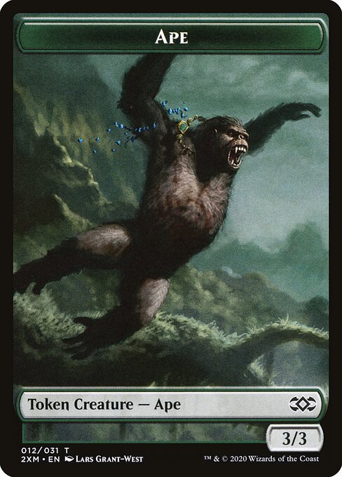 Ape — Double Masters Tokens #12, art by Lars Grant-West