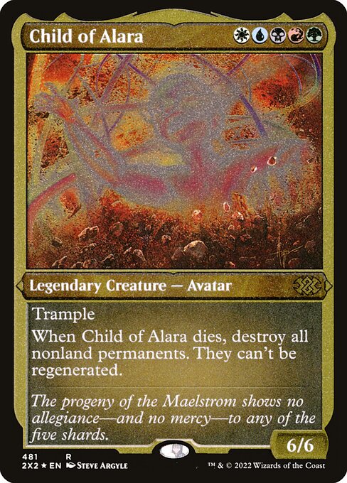 Child of Alara — Double Masters 2022 #481, art by Steve Argyle