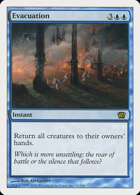 Evacuation — Eighth Edition #76, art by Rob Alexander