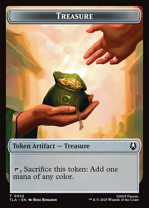 Treasure — Avatar: The Last Airbender Tokens #22, art by Rose Benjamin