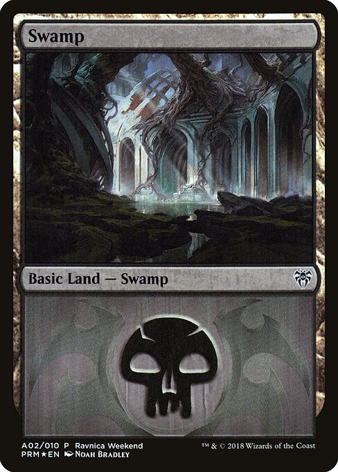 Swamp — GRN Ravnica Weekend #A02, art by Noah Bradley