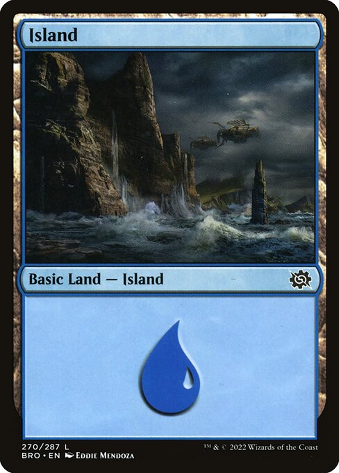 Island — The Brothers' War #270, art by Eddie Mendoza