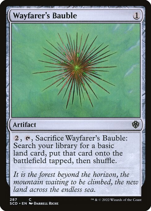 Wayfarer's Bauble — Starter Commander Decks #287, art by Darrell Riche