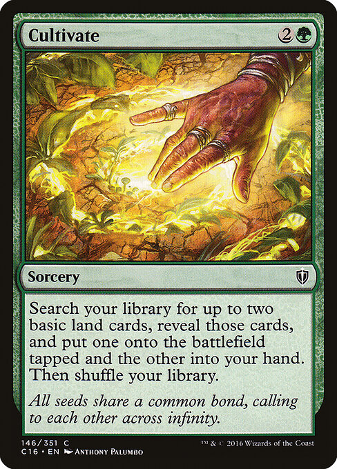 Cultivate — Commander 2016 #146, art by Anthony Palumbo