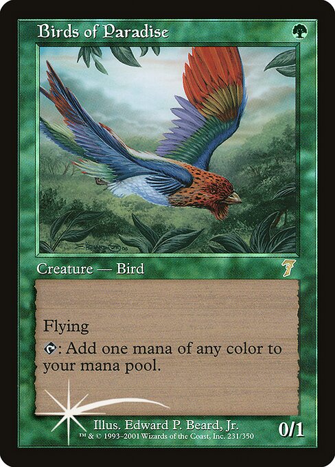 Birds of Paradise — Seventh Edition #231★, art by Edward P. Beard, Jr.