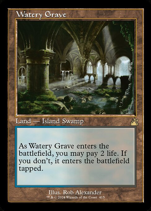 Watery Grave — Ravnica Remastered #415, art by Rob Alexander