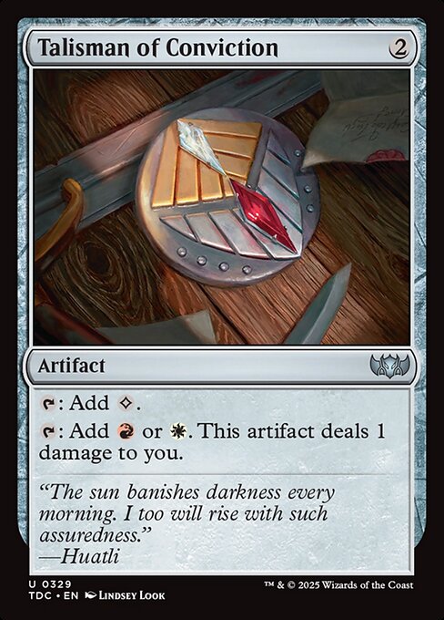 Talisman of Conviction — Tarkir: Dragonstorm Commander #329, art by Lindsey Look