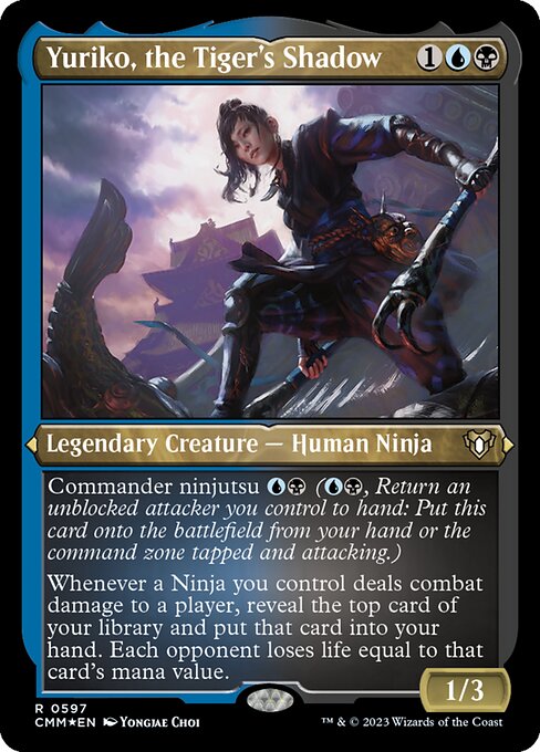 Yuriko, the Tiger's Shadow — Commander Masters #597, art by Yongjae Choi