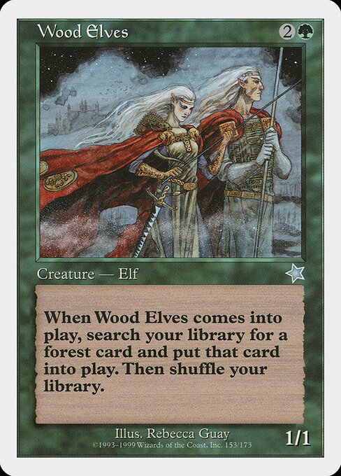 Wood Elves — Starter 1999 #153, art by Rebecca Guay